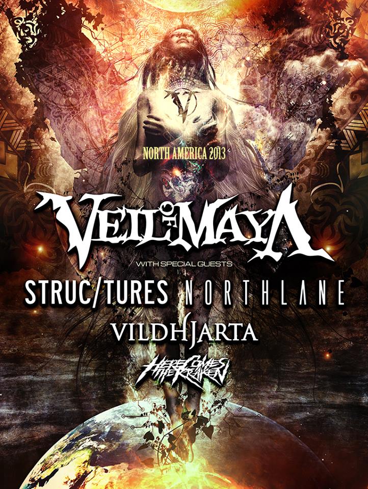 veil of maya 2013 tour