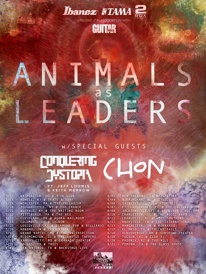 animals as leaders 2014 may june tour