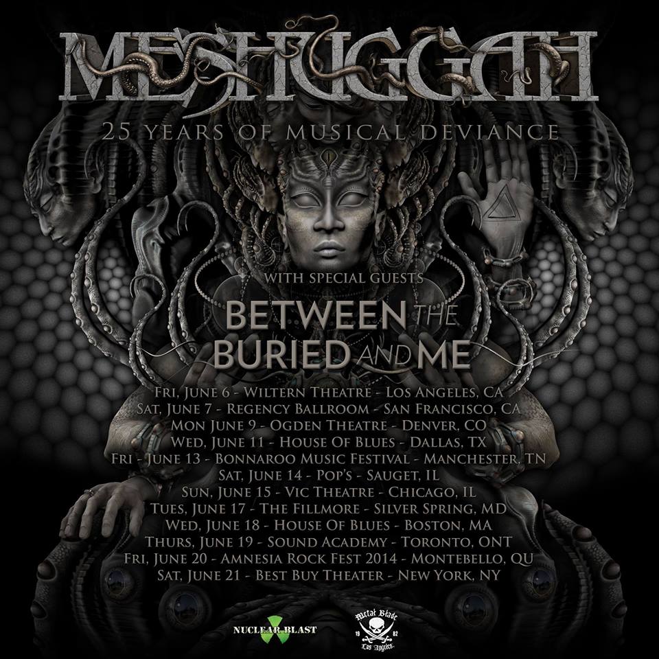 meshuggah tour 2014