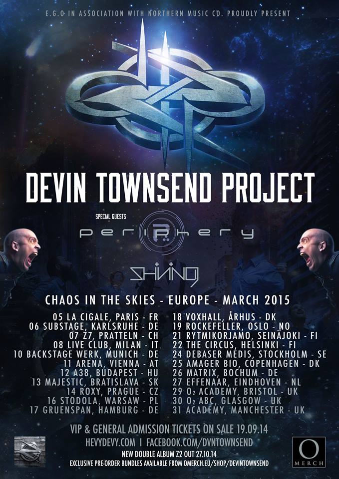 devin townsend project euro tour