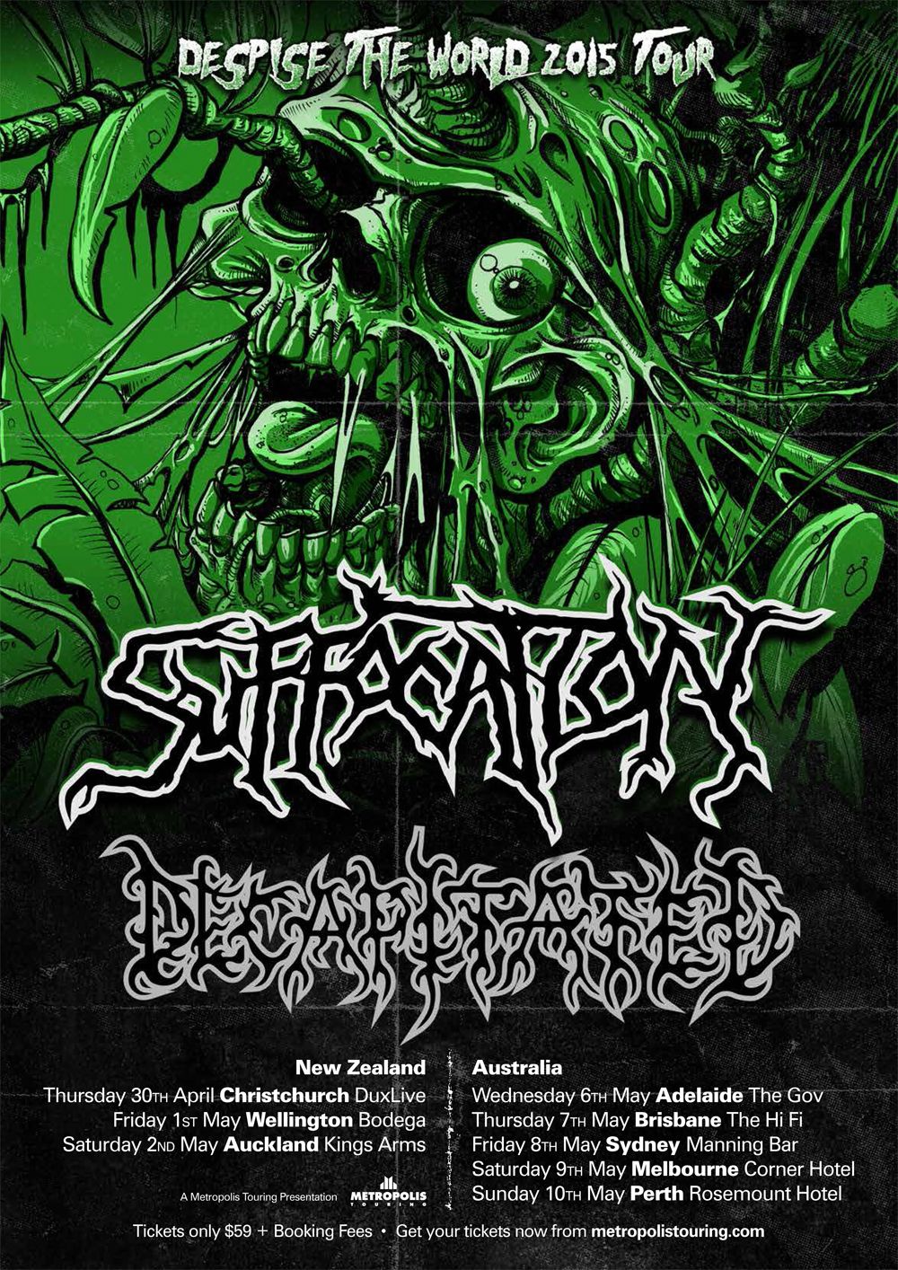 Suffocation Decapitatated Tour Poster