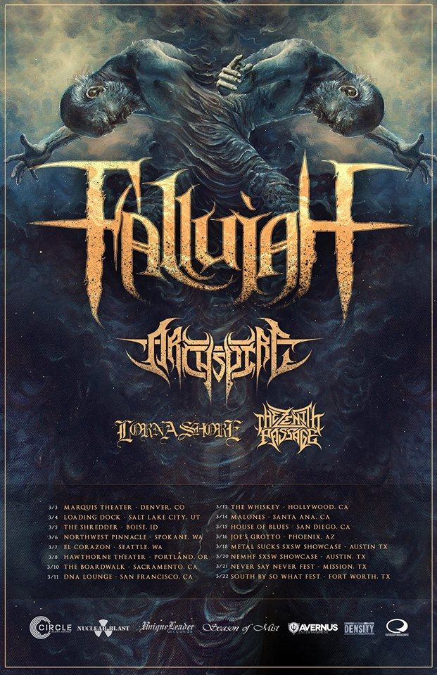 fallujah west coast tour 2015