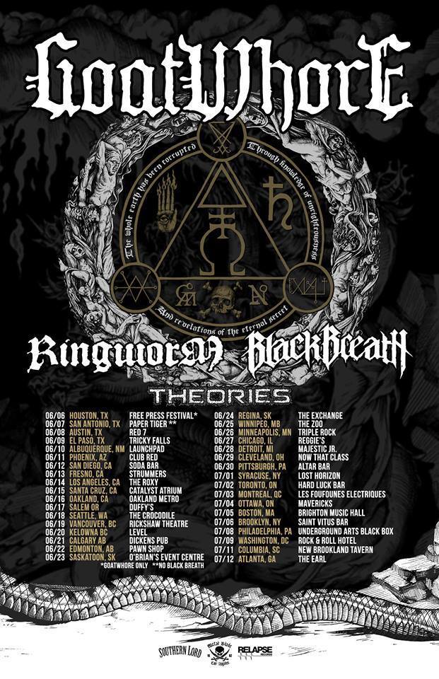 goatwhore tour 2015