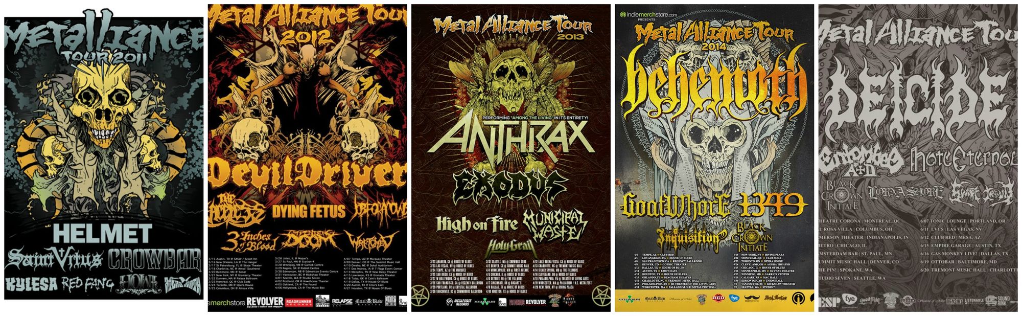 Metal Alliance Tour Collage