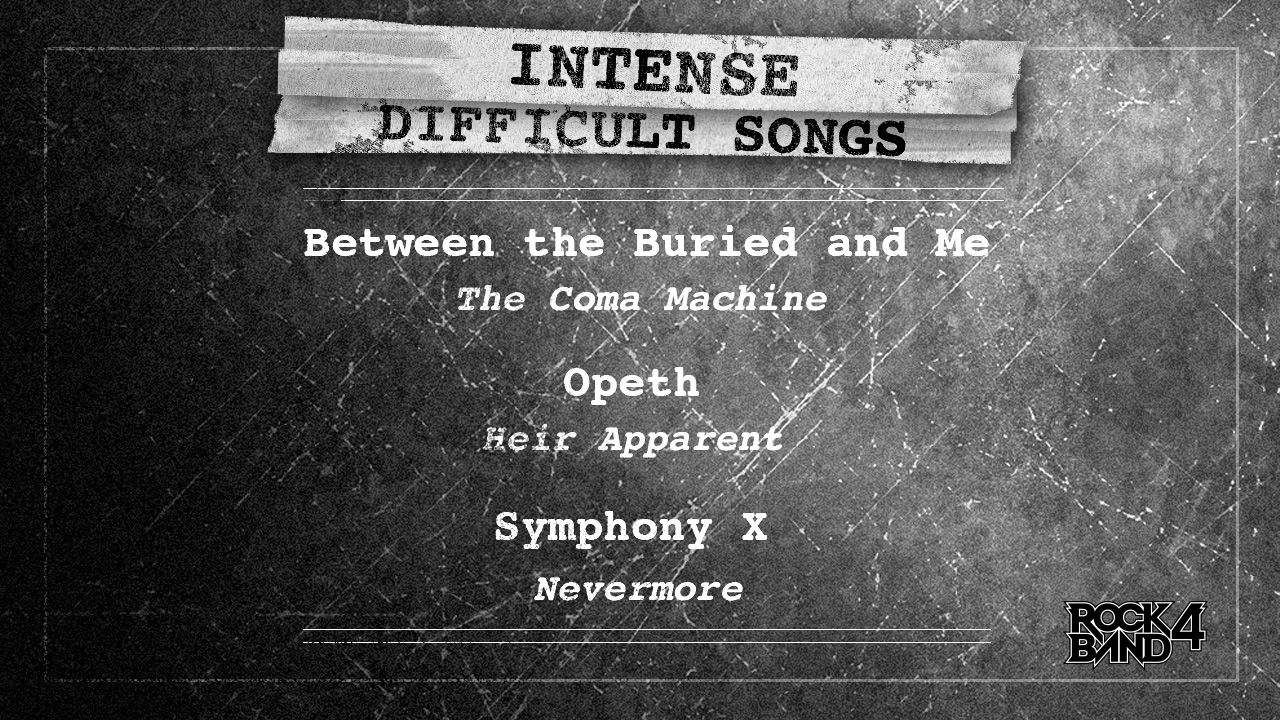 New Rock Band 4 DLC Includes Between the Buried and Me, Symphony X, and