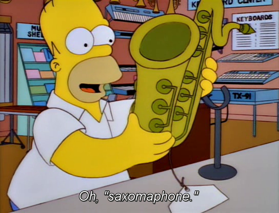 Simpsons saxomaphone